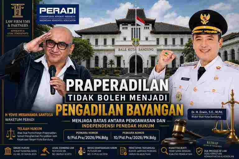 H. Yovie Megananda Santosa, S.H., M.Si.: Praperadilan Bukan Sarana Memaksakan Perkara Berlanjut